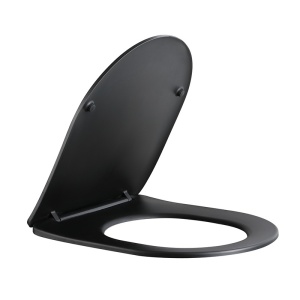 Vas de toaleta suspendat Mizu Black Gloss, rimless, cu capac din duroplast cu softclose - Img 8