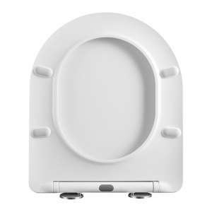 Vas de toaleta suspendat Mizu Black White, rimless, cu capac din duroplast cu softclose - Img 10