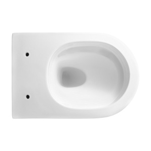 Vas de toaleta suspendat Mizu Tornado White, rimless cu capac din duroplast cu softclose - Img 6