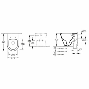 Vas WC pe pardoseala Villeroy & Boch Architectura BTW alb DirectFlush - Img 4