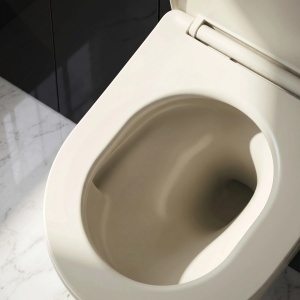 Vas WC suspendabil, ecru, REA Focus Tornado Creme - Img 3