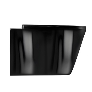 Vas Wc suspendat Rain rimless negru, capac softclouse inclus - Img 6