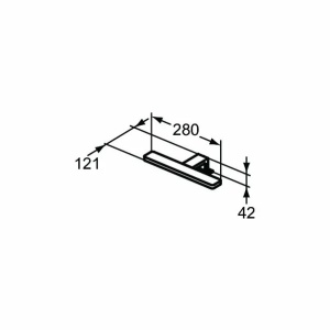 Aplica Ideal Standard Pretty led 1x5.5W crom - Img 2