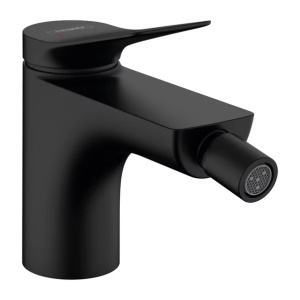 Baterie bideu Hansgrohe Vivenis cu ventil Pop-Up negru mat - Img 1