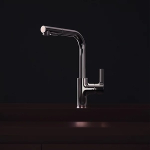 Baterie bucatarie cu dus extactibil Ideal Standard Gusto 295 crom lucios 2 tipuri de jet - Img 4