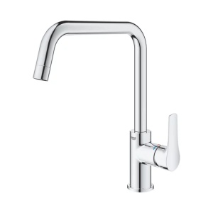 Baterie bucatarie Grohe Eurosmart crom cu pipa inalta - Img 4