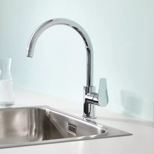 Baterie bucatarie Grohe Start Edge crom lucios cu pipa pivotanta - Img 3