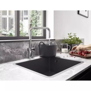 Baterie bucatarie Hansgrohe Talis M54 220 crom lucios cu 1 tip de jet - Img 5