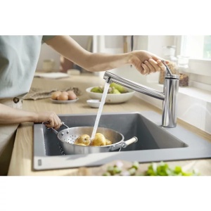 Baterie bucatarie Hansgrohe Zesis M33 monocomanda negru mat - Img 4
