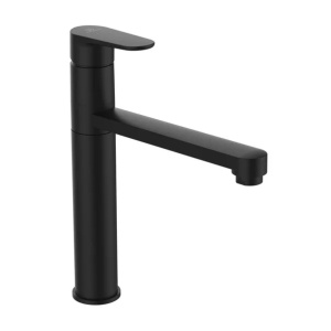Baterie bucatarie Ideal Standard Cerafine O negru mat cu pipa inalta - Img 1