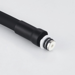 Baterie de bucatarie monocomanda cu montaj pe perete Harbor cu gat flexibil negru mat - Img 11