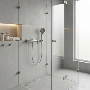 Baterie de duș Rea Hunter Brushed Nickel - Img 3