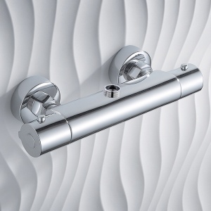 Baterie dus cu termostat si montaj pe perete T203 Chrome - Img 2