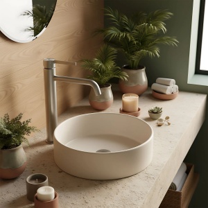 Baterie inalta pentru baie Rea Foster Brush Nickel High - Img 9