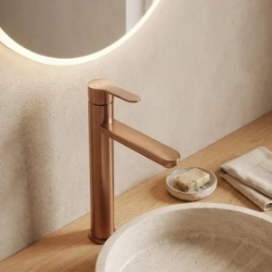Baterie inalta pentru lavoar Rea Arcos Brush Copper - Img 3
