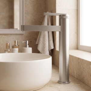 Baterie inalta pentru lavoar Rea Grace brush nickel - Img 7