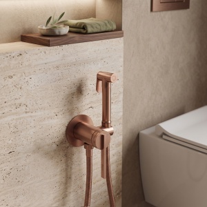 Baterie incastrata pentru bideu Rea Grace Brush Copper - Img 5