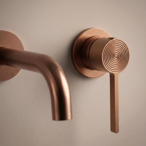 Baterie incastrata pentru lavoar Rea Foster Brush Copper - Img 2