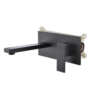 Baterie incastrata pentru lavoar WS-91221B, negru mat - Img 2