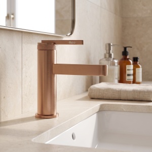 Baterie joasa pentru lavoar Rea Grace brush copper - Img 7