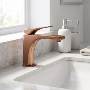Baterie joasa pentru lavoar Rea Joe Brush Copper - Img 5
