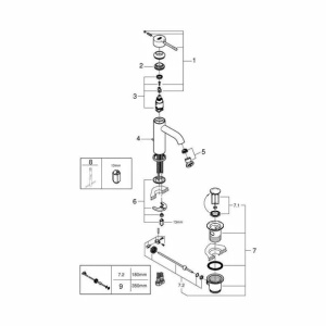 Baterie lavoar Grohe Essence New S crom lucios monocomanda - Img 3