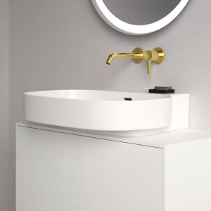 Baterie lavoar incastrata Ideal Standard Atelier Joy pipa 18 cm auriu periat - Img 4