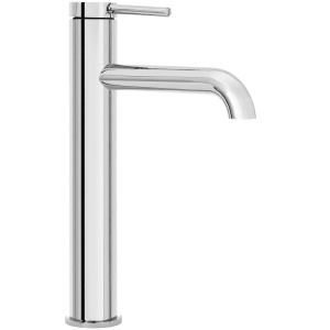 Baterie Lavoar REA SPOT CHROME HIGH, Montaj Pe Blat, Capat Fix, Monocomanda, Inaltime 28 Cm, Crom - Img 1