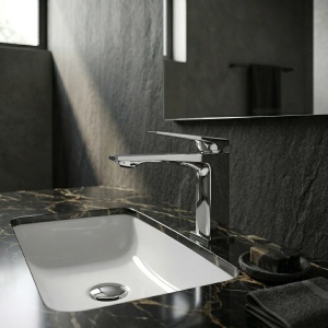 Baterie pentru baie Premium Rea Prime Chrome Low - Img 5