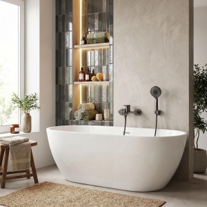 Baterie pentru cada, titan periat, REA DROP Titan - Img 4
