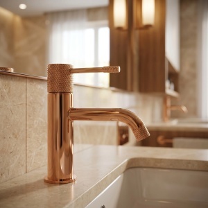 Baterie pentru lavoar Rea Venti Copper Low - Img 8