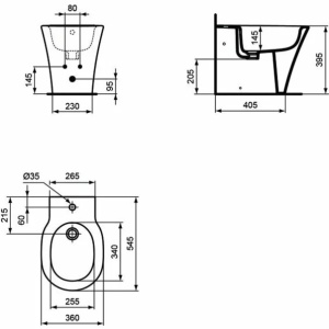 Bideu pe pardoseala BTW Ideal Standard Connect Air - Img 3