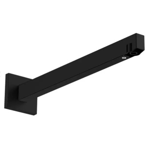 Brat de dus negru mat Hansgrohe E 39 cm - Img 1