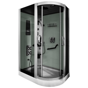 Cabina de dus cu hidromasaj alba MO-18220, montaj dreapta, 120 x 85 x 215 cm - Img 3
