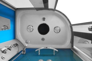 Cabina de dus cu hidromasaj albastra MO-18220, montaj dreapta, 120 x 85 x 215 cm - Img 4