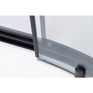 Cabina de dus cu rame negre sticla securizata si cadita inclusa BS01A/SXL01A 80 x 80 cm - Img 13