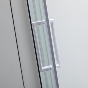 Cabina de dus din sticla securizata cu cadita de dus inalta montaj stanga Maja 115 x 85 cm - Img 14