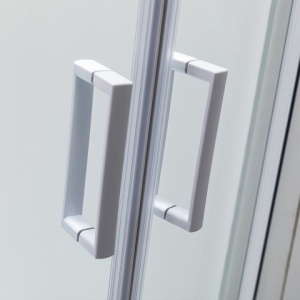 Cabina de dus din sticla securizata cu cadita de dus inalta montaj dreapta Maja 115 x 85 cm - Img 7