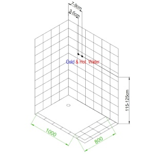 Cabina de dus dreptunghiulara cu hidromasaj si cadita inclusa montaj dreapta Alma 100 x 80 cm - Img 21
