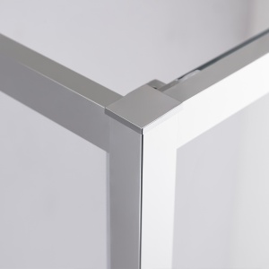 Cabina de dus dreptunghiulara din sticla securizata cu rame cromate Kira 100 x 80 cm - Img 12