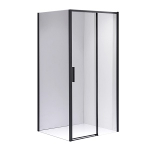 Cabina de dus dreptunghiulara din sticla securizata si rame negre Nova 120 x 80 cm - Img 20