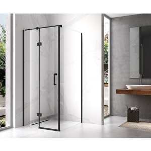 Cabina de dus KZ01B Patrata , Design Modern 80x80cm, Culoare Negru - Img 7