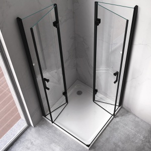 Cabina de dus patrata cu rame negre KZ208A 70 x 70 cm - Img 14