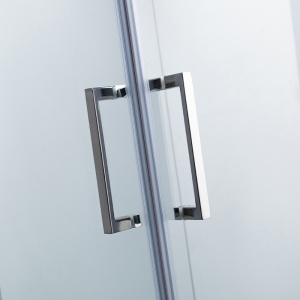 Cabina de dus patrata de colt KZ25 crom 80 x 80 cm sticla 6 mm - Img 18