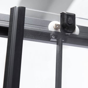 Cabina de dus patrata din sticla securizata si cadita de dus alba BL30B/DECO 90 x 90 cm - Img 10