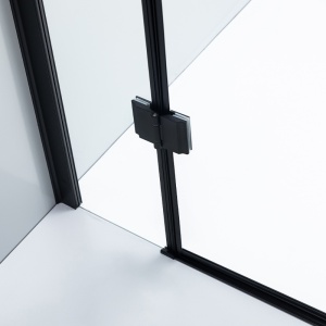 Cabina de dus patrata KZ25 negru mat 90 x 90 cm sticla 6 mm - Img 21