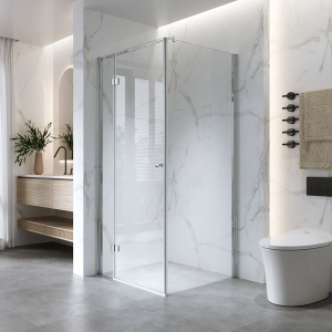 Cabina de dus patrata MO-93590 cu rame cromate 90 x 90 x 195 cm