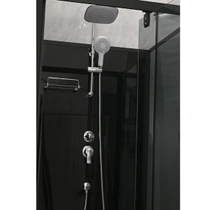 Cabina de dus patrata WSH306 , cu cadita de dus 90x90, Culoare Negru - Img 7