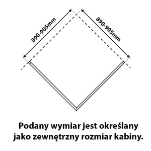 Cabina de dus patrata ZES-KZ04C-BL-90 negru mat 90 x 90 cm sticla 6 mm - Img 20