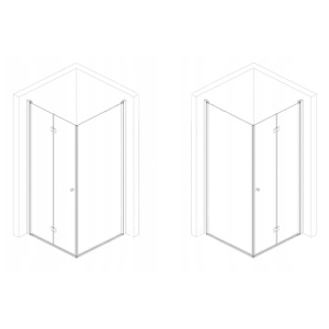 Cabina de dus pliabila Veldman Arizona One negru mat 100 x 70 x 195 cm sticla 6 mm - Img 9